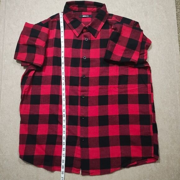 Flannel Button Down Long Sleeve Shirt -Q - Picture 3 of 7